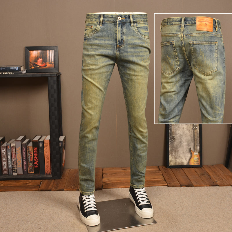 Slim-Fit Vintage Jeans