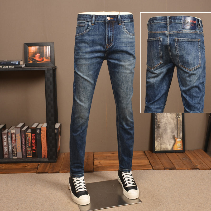 Slim-Fit Vintage Jeans