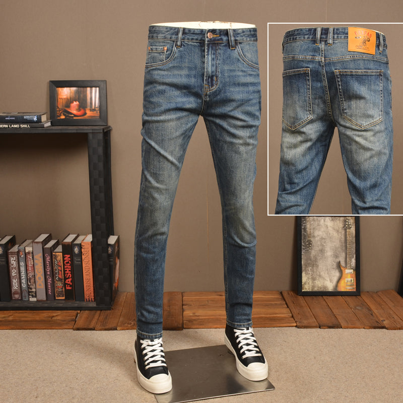 Slim-Fit Vintage Jeans