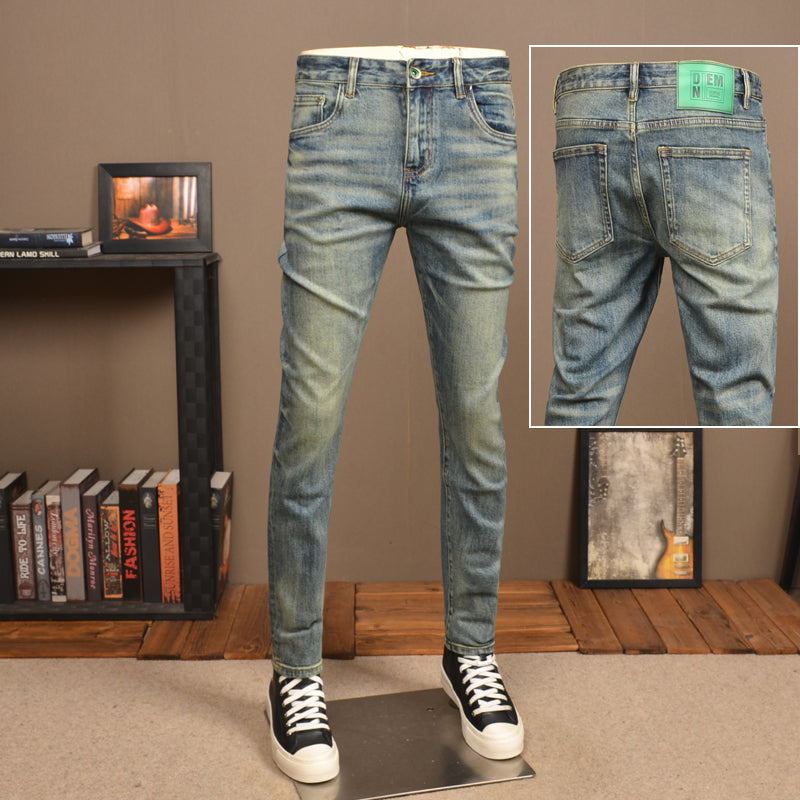Slim-Fit Vintage Jeans