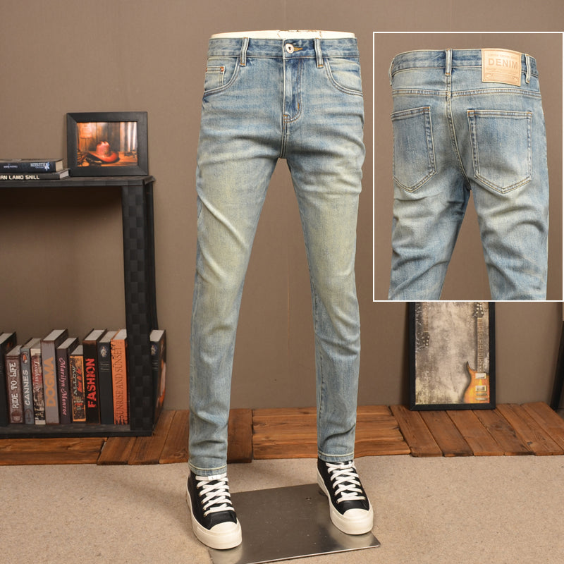 Slim-Fit Vintage Jeans