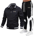 New Men's Jacket Set Casual Suit Patchwork Pants Bomber Jacket High Quality Jacket Set