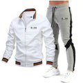 New Men's Jacket Set Casual Suit Patchwork Pants Bomber Jacket High Quality Jacket Set