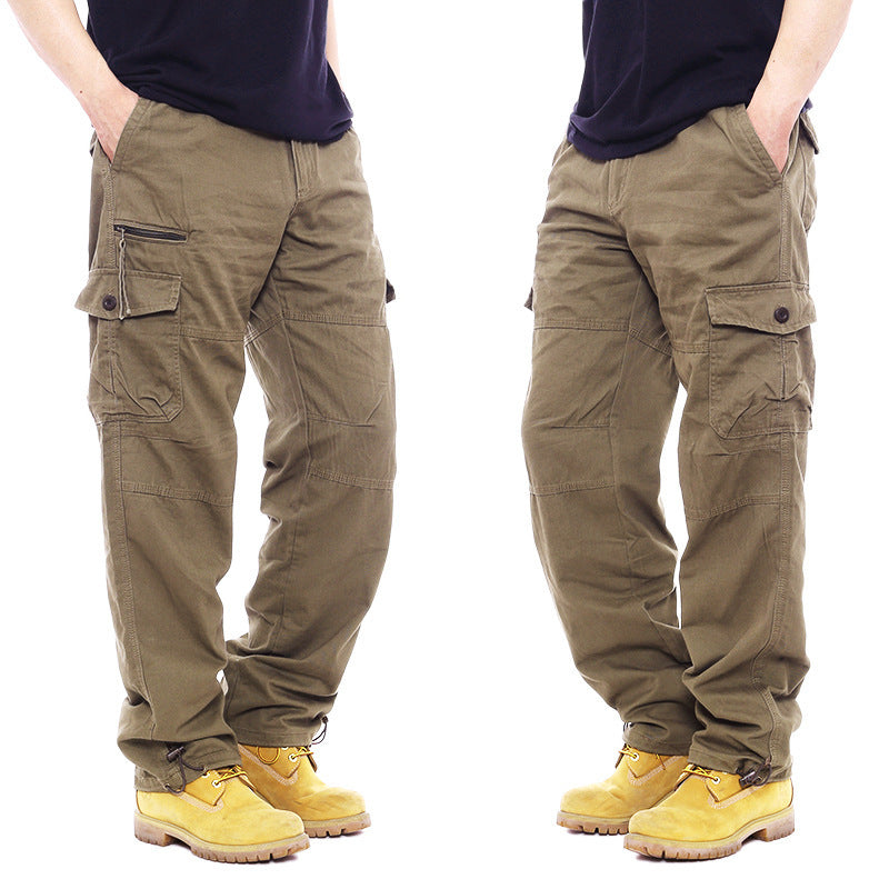 Foreign trade simple cotton cargo pants