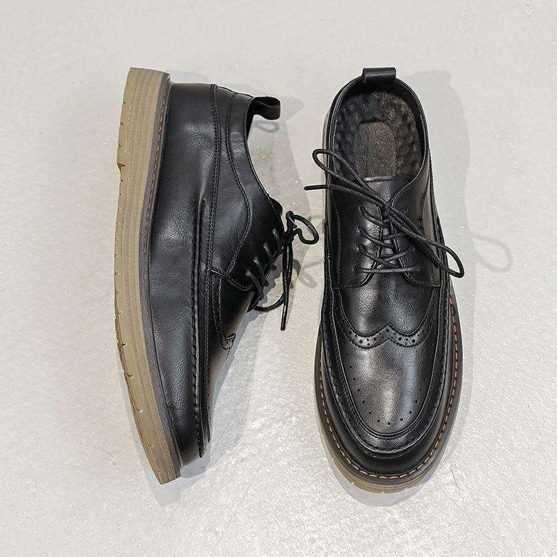 Men's Brogue Wingtip Derby Shoes