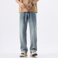 Men's Lyocell Loose Jeans - Cool Summer Fit, Wide Leg & Light Wash