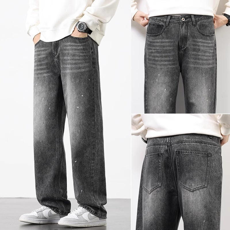 Retro Vintage Men's Straight Leg Jeans