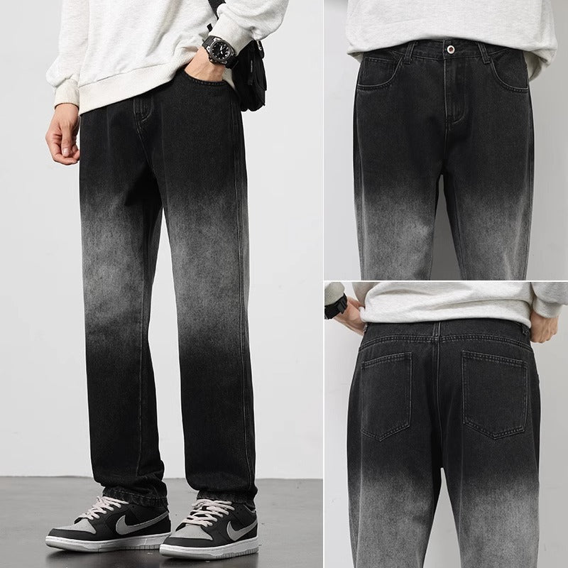 Retro Vintage Men's Straight Leg Jeans