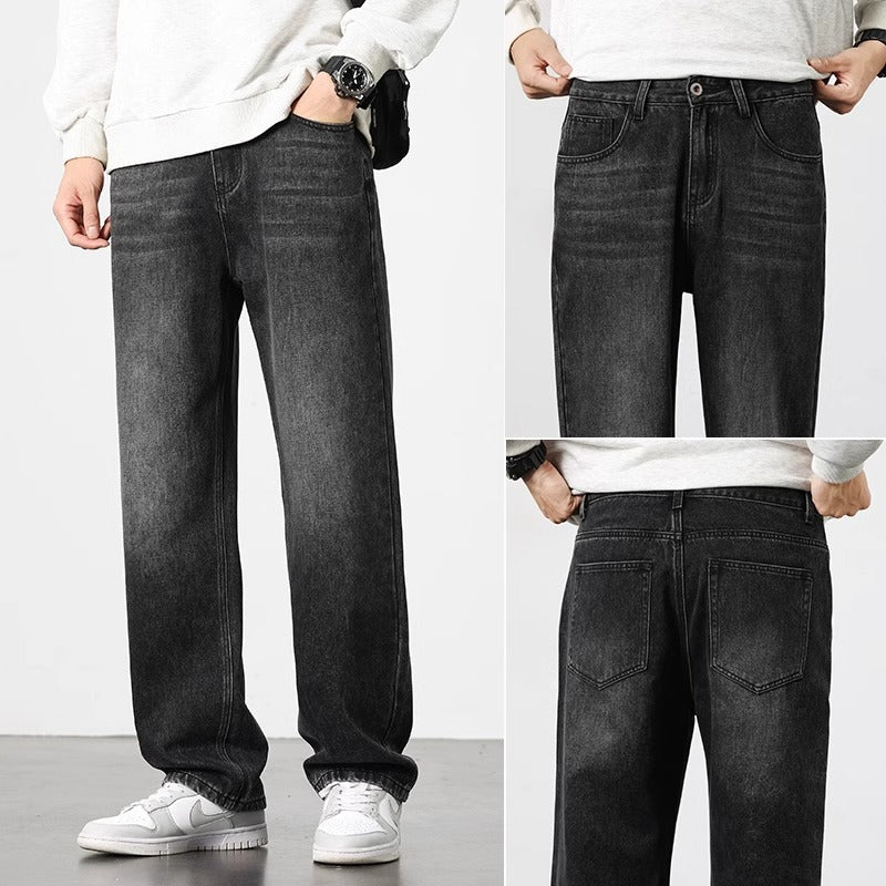 Retro Vintage Men's Straight Leg Jeans