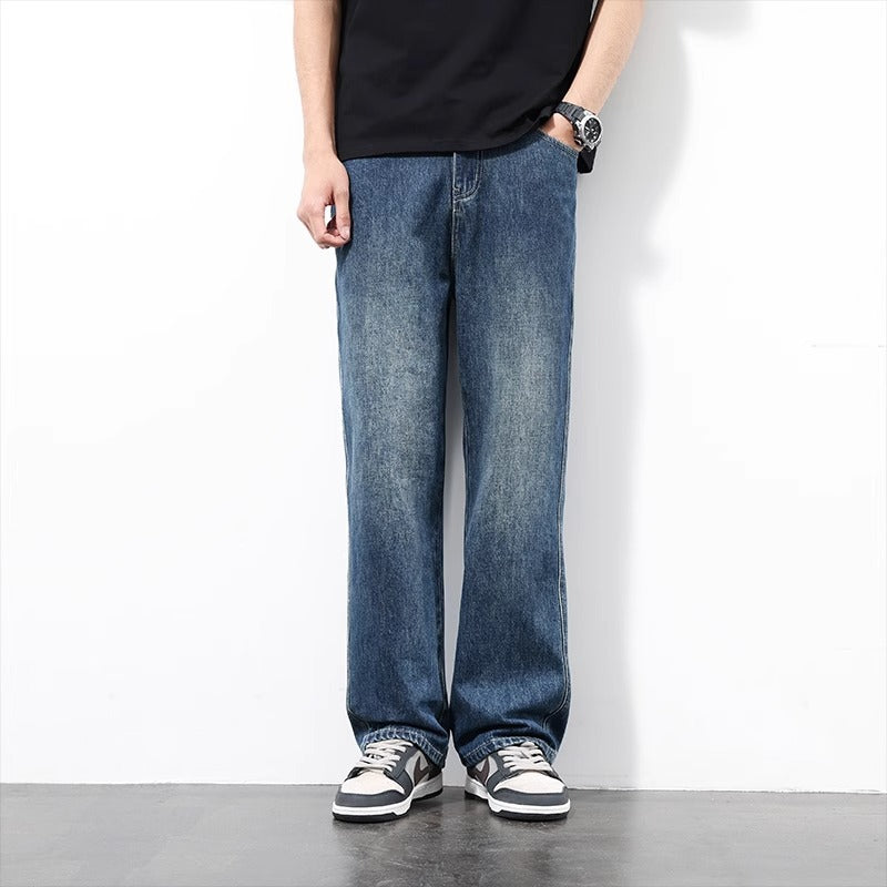 Retro Vintage Men's Straight Leg Jeans