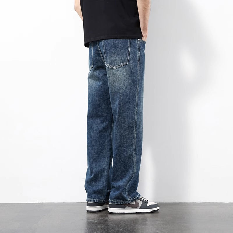Retro Vintage Men's Straight Leg Jeans