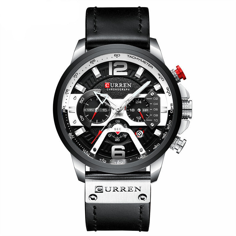 CURREN 8329 Trendy Men's Waterproof Chronograph Watch with Large Dial