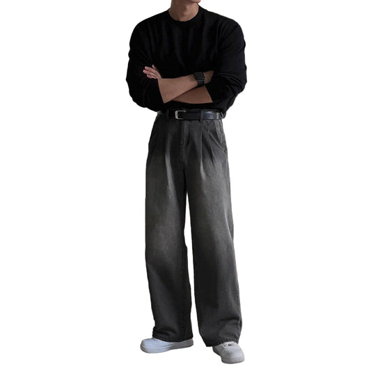 Loose-Fit Pleated Trousers