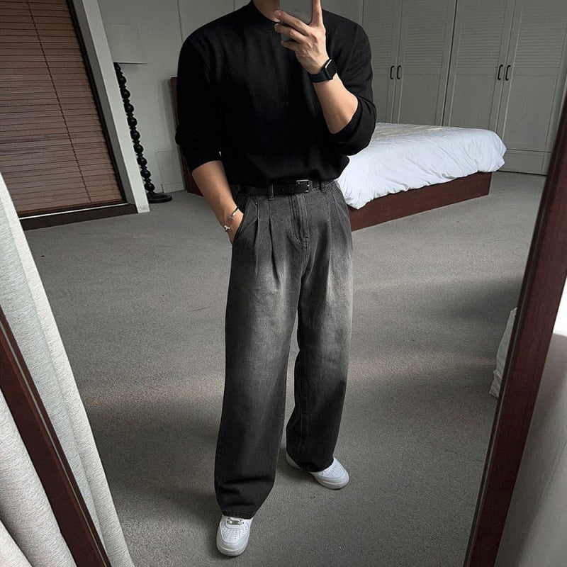Loose-Fit Pleated Trousers