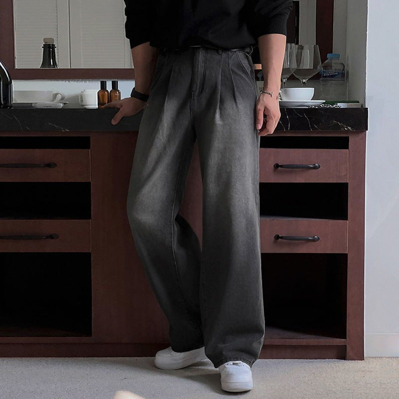 Loose-Fit Pleated Trousers