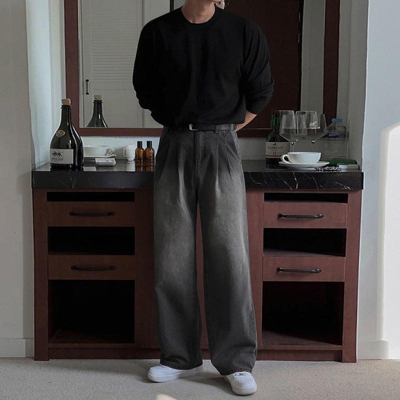 Loose-Fit Pleated Trousers