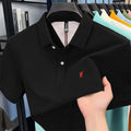 Men's Short-Sleeved Polo Shirt — 4XL / ZMS8967N Black [Cotton]
