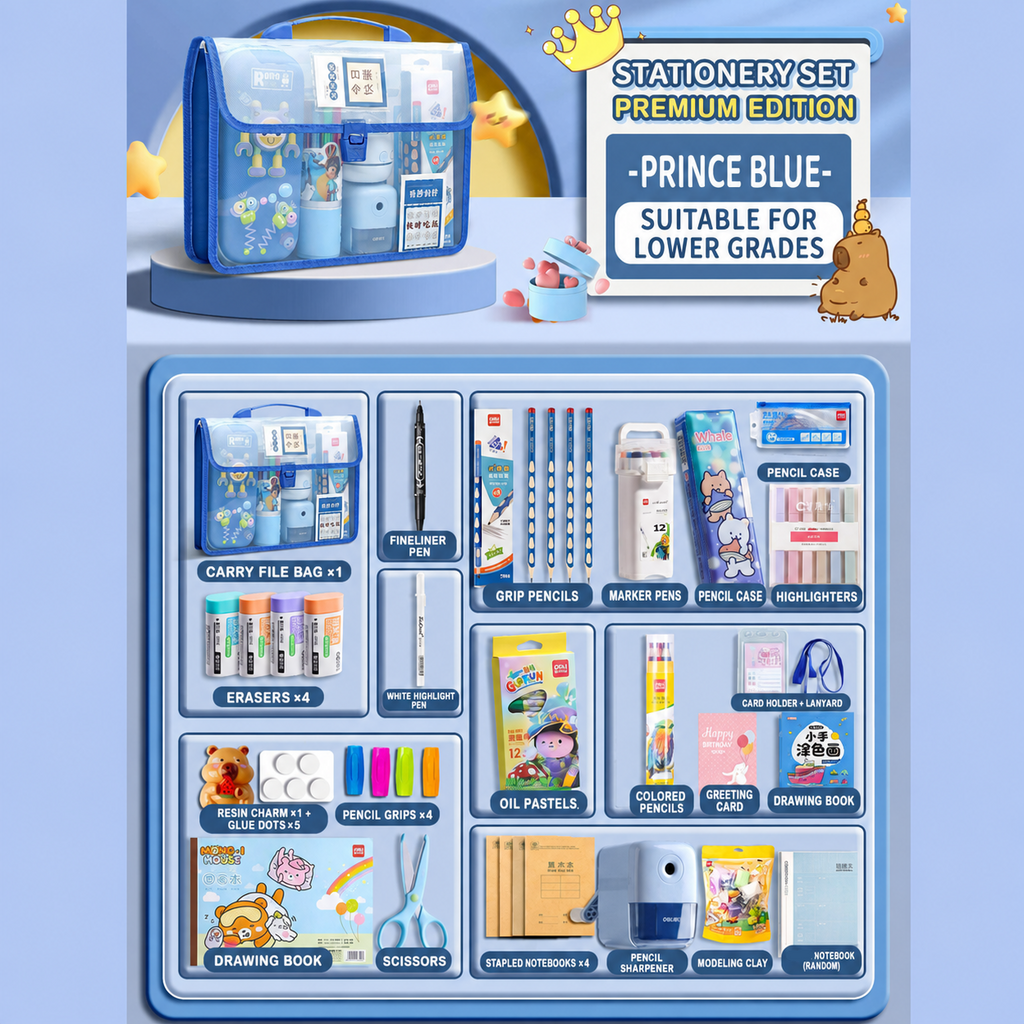 Handheld Stationery Organizer Bag Set