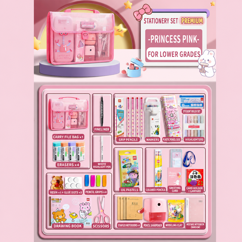 Handheld Stationery Organizer Bag Set