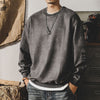 Suede sweatshirt dark gray