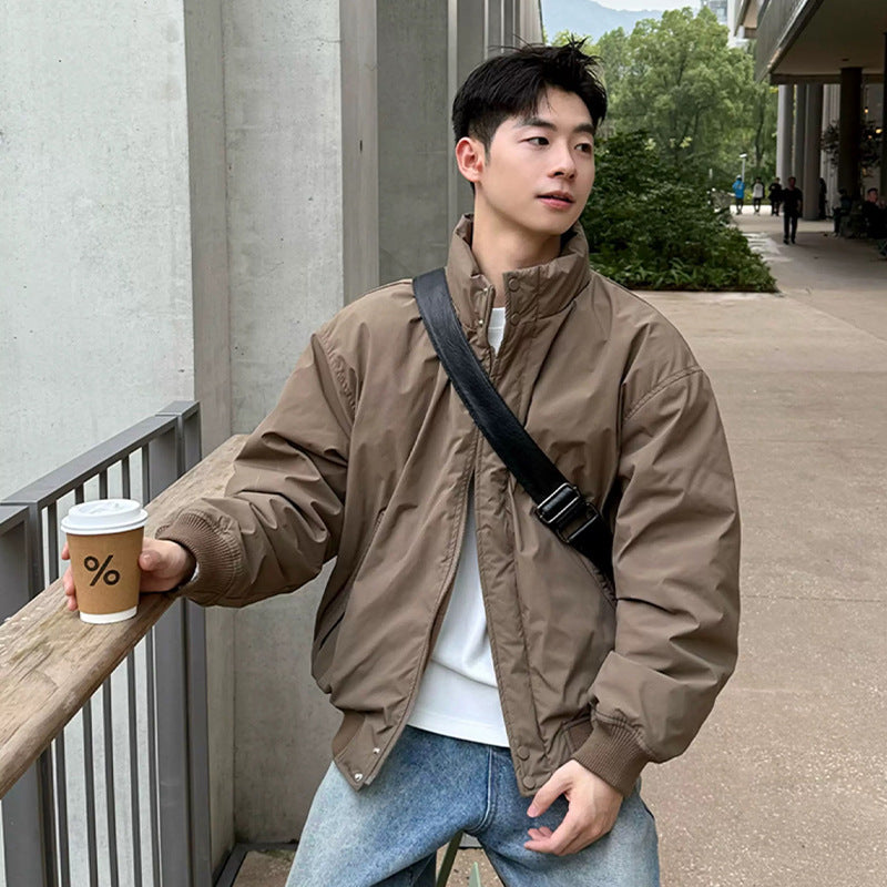 The Minimalist Stand-Collar Bomber