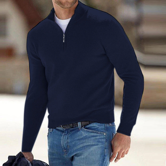 Men's Quarter-Zip Knit Pullover