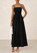 Strap Maxi Dress with Pockets