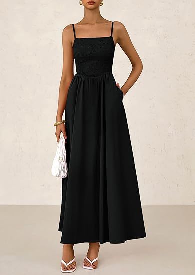 Strap Maxi Dress with Pockets