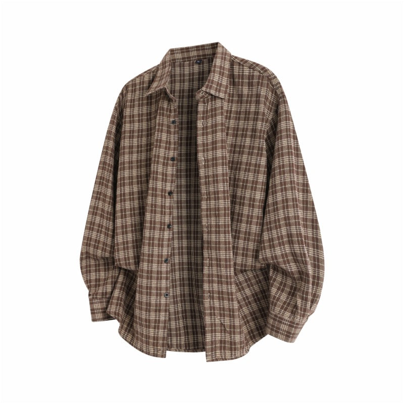 Oversized Plaid Flannel Shirt
