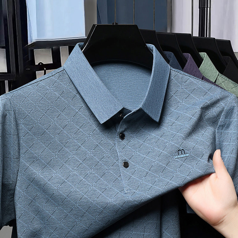 Textured Knit Polo