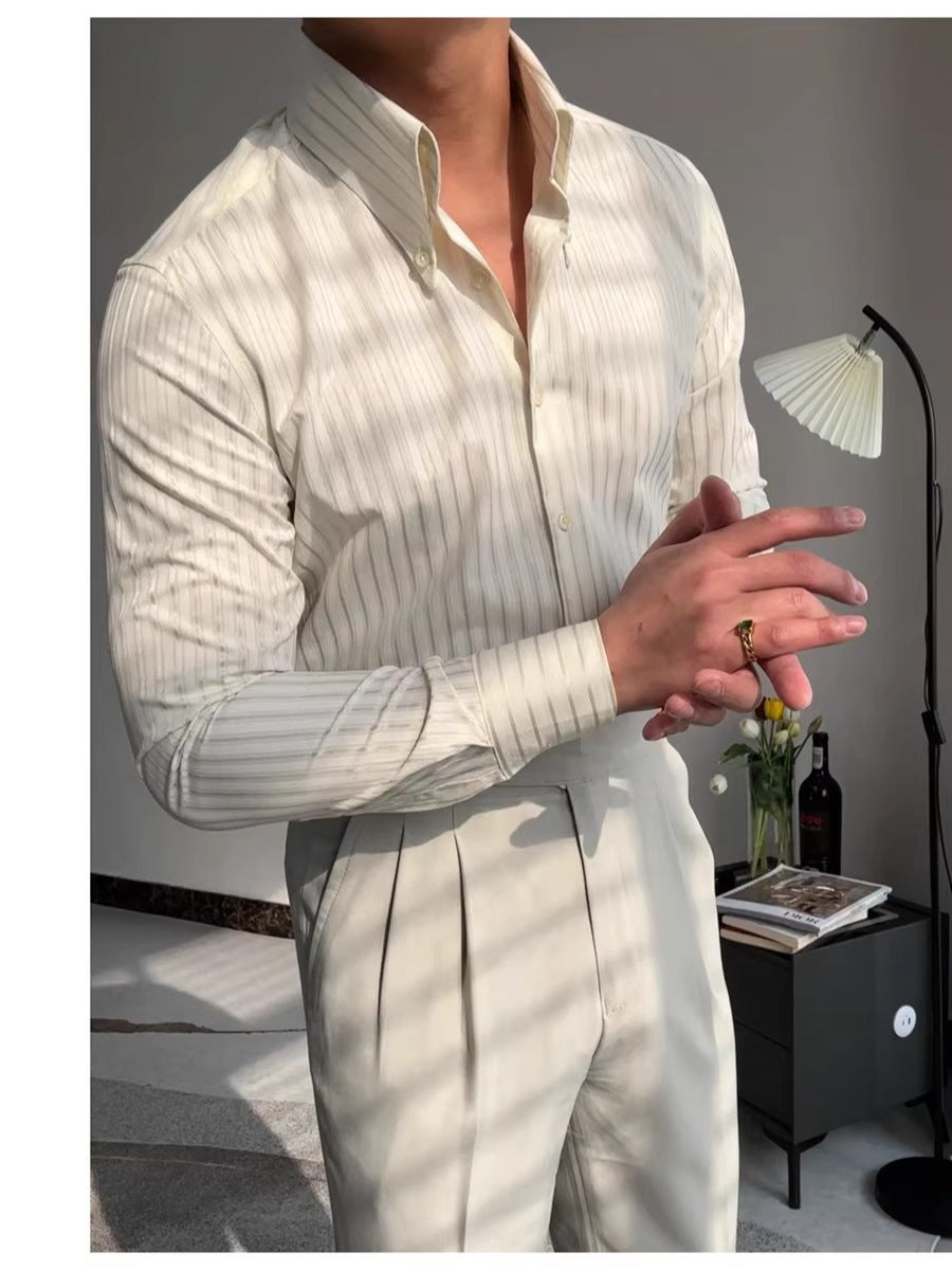 Sophisticated Striped Button Down