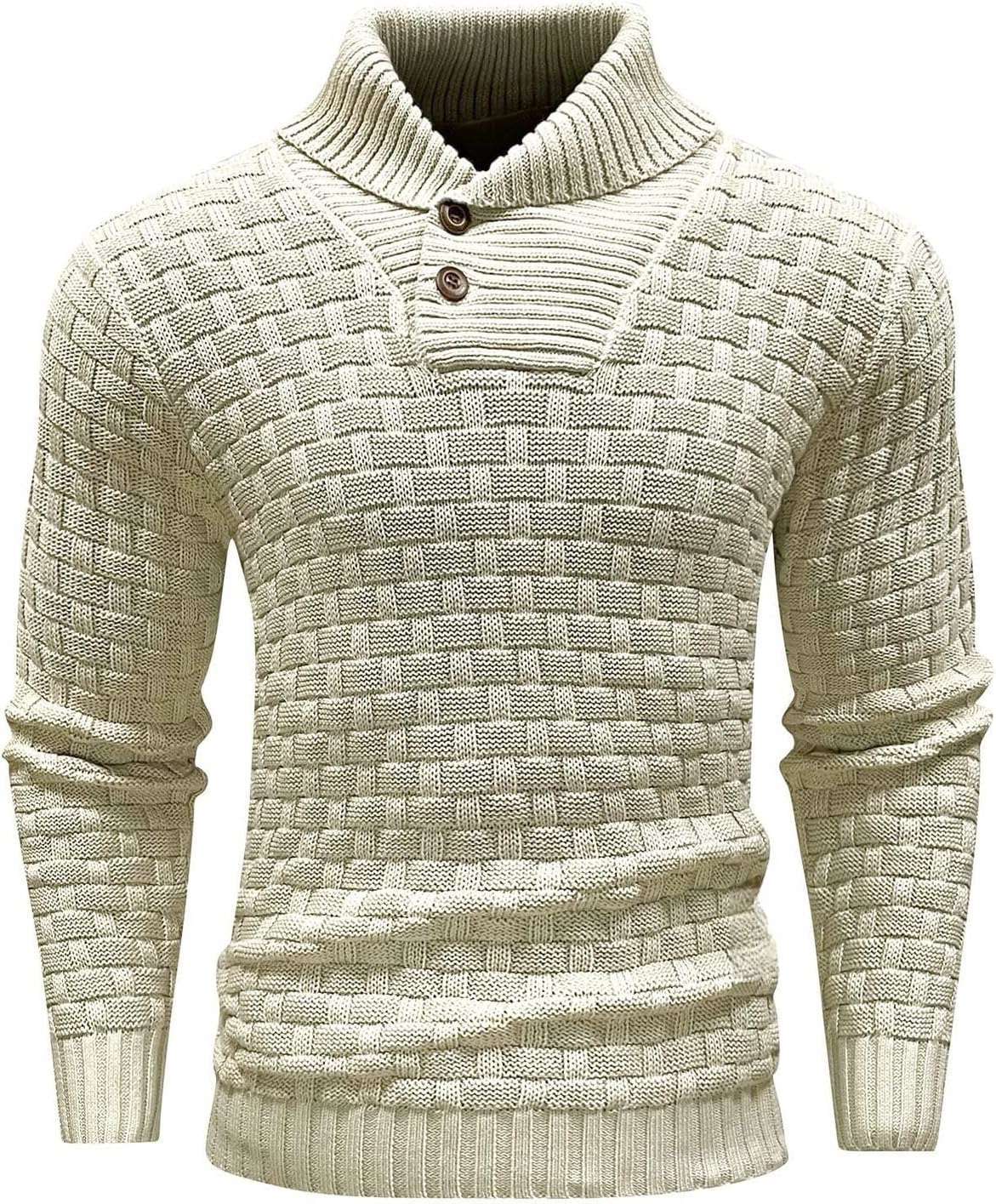 Textured Shawl Collar Pullover