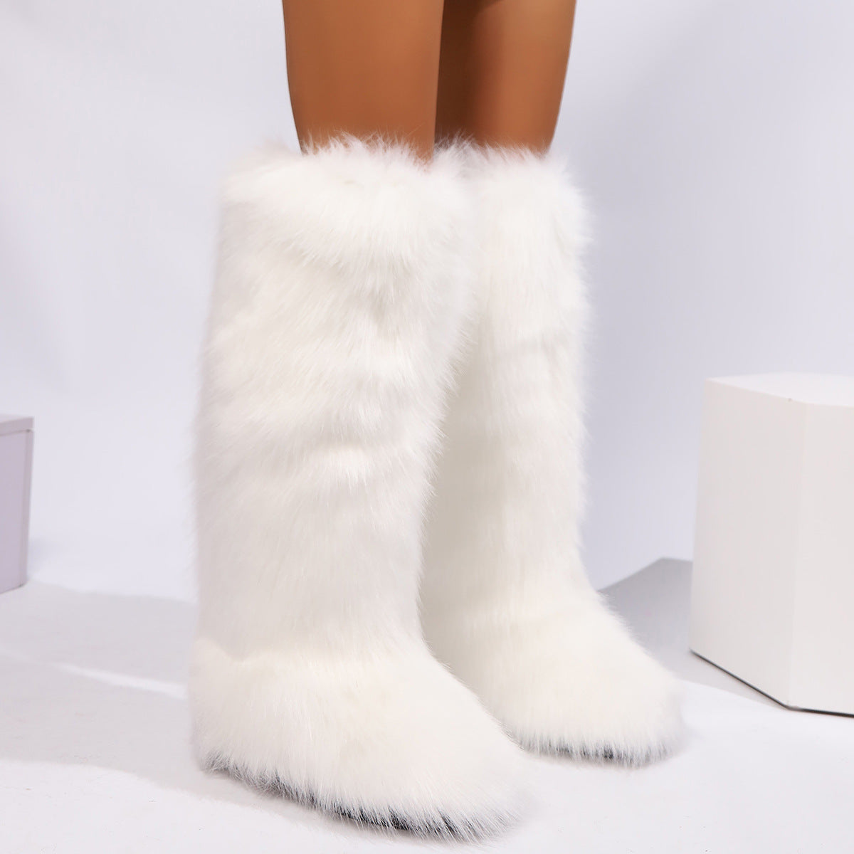 Plush High-Top Snow Boots