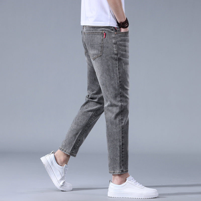 Stretch Straight-Leg Jeans