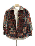 Geometric Tapestry Shirt-Jacket