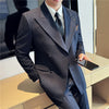 Navy blue (suit + vest + trousers)