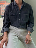 Vintage Utility Denim Shirt