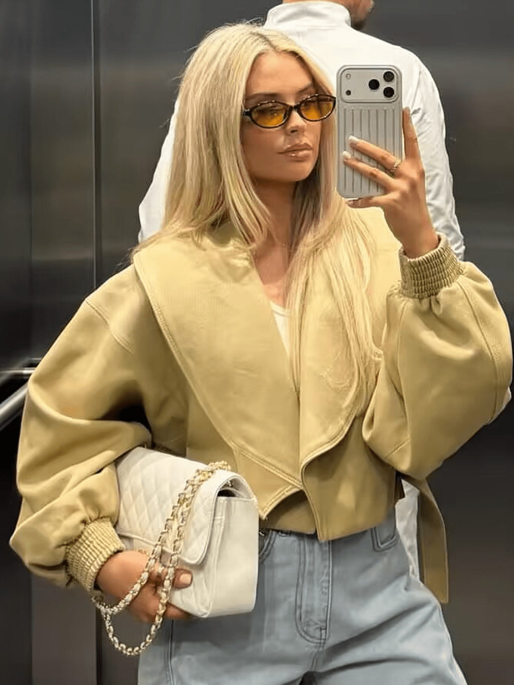 Women's Belted Cropped Jacket
