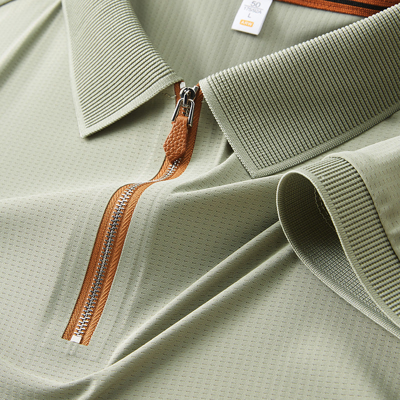 Premium Zipper Polo Shirt