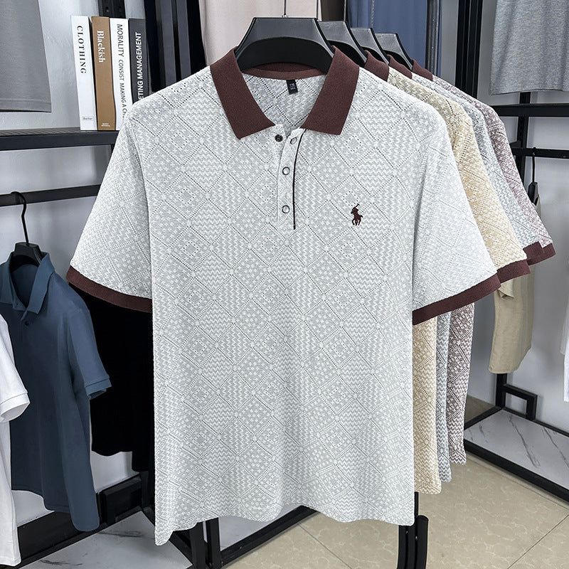 Men's Jacquard Knit Polo