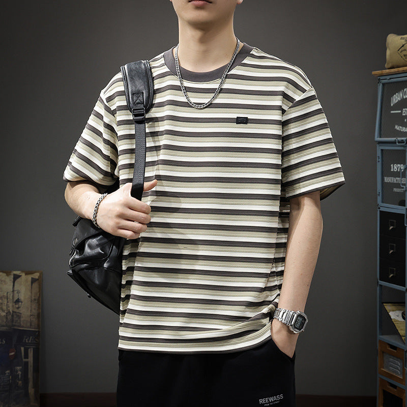 Striped Crew Neck T-Shirt