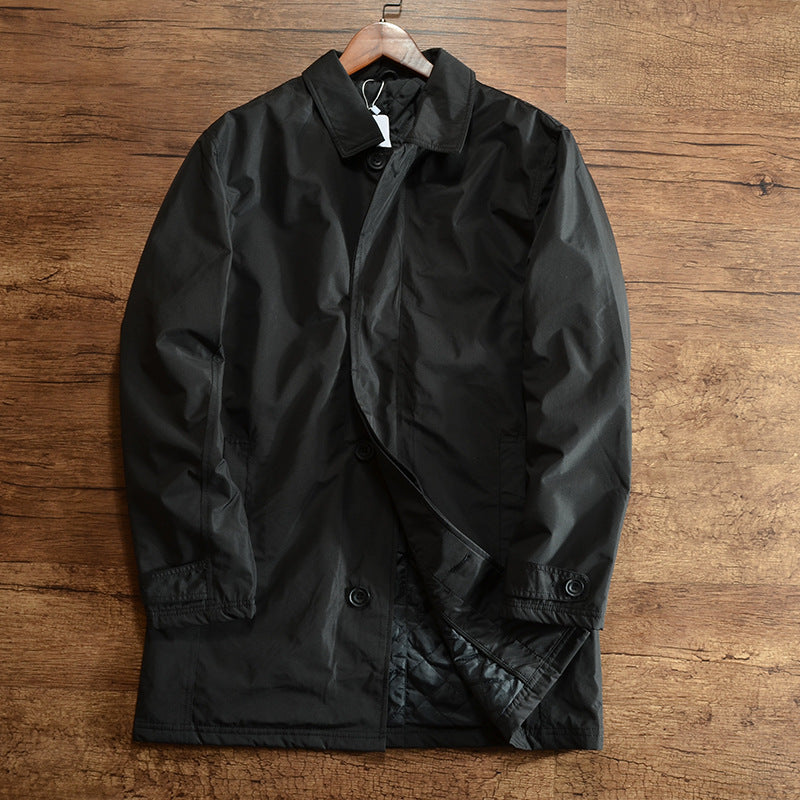 Padded Trench Overcoat