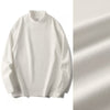 White [skin-friendly high elasticity warm 240G double-sided fleece base shirt]