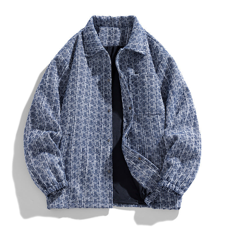 Textured Tweed Overshirt