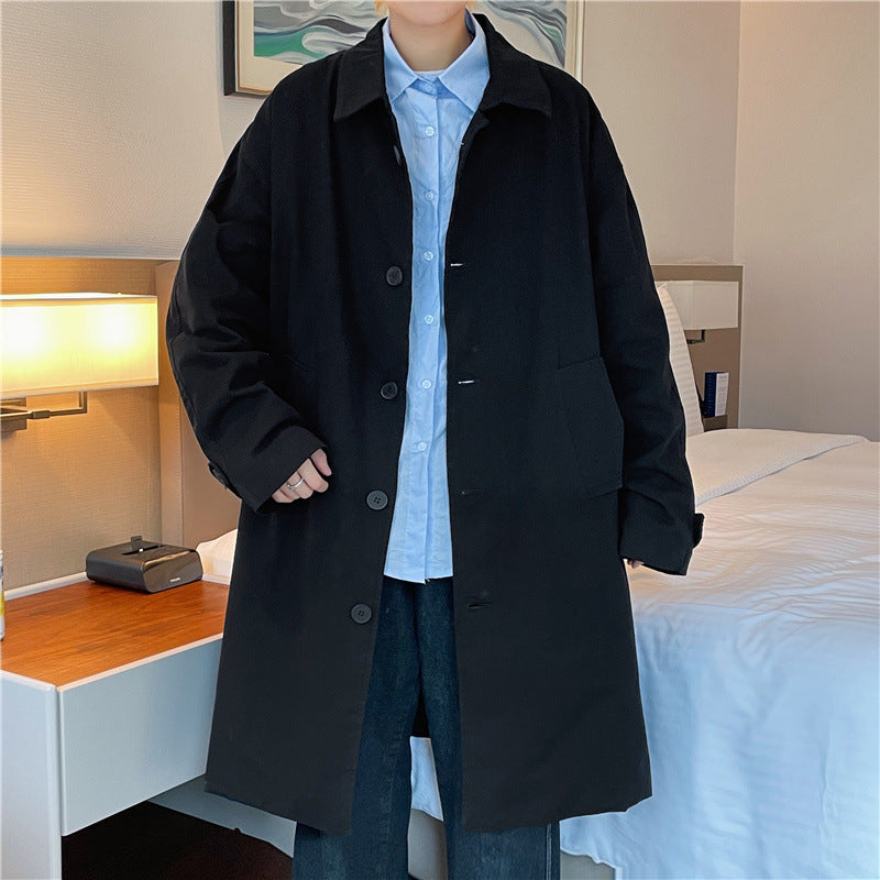 Men's long casual jacket