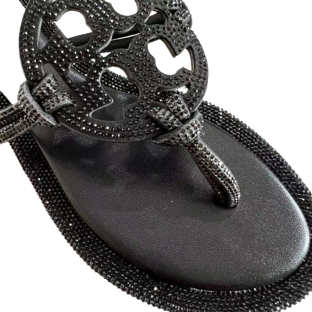 Rhinestone Thong Sandals