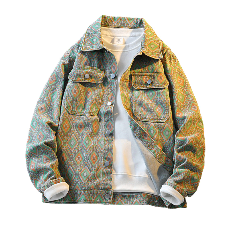 Patterned Casual Jacket