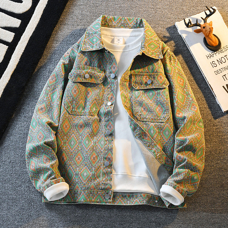 Patterned Casual Jacket