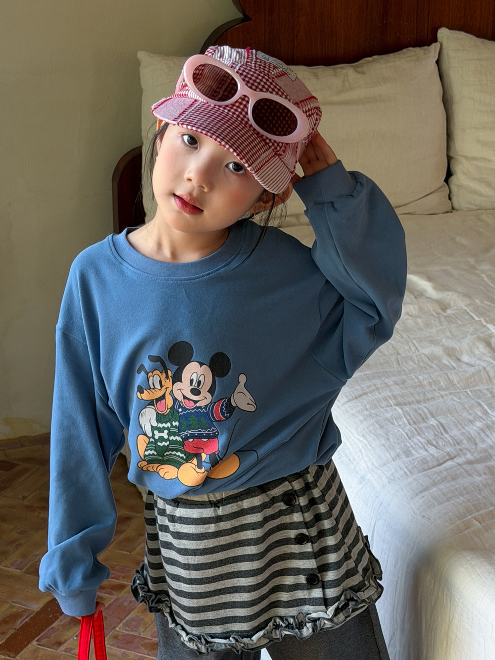 Girls' Cartoon Long-Sleeve T-Shirt