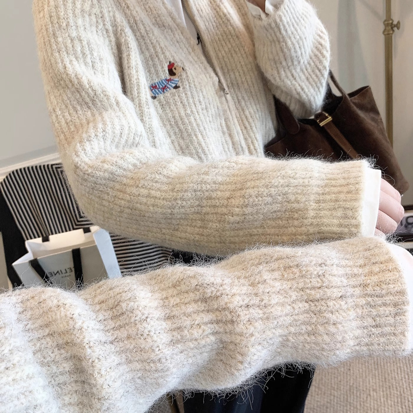 Knitted Cardigan Sweater